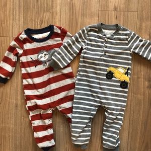 3 Fleece Sleepers, 12-18mo! Perfect for Autumn!
